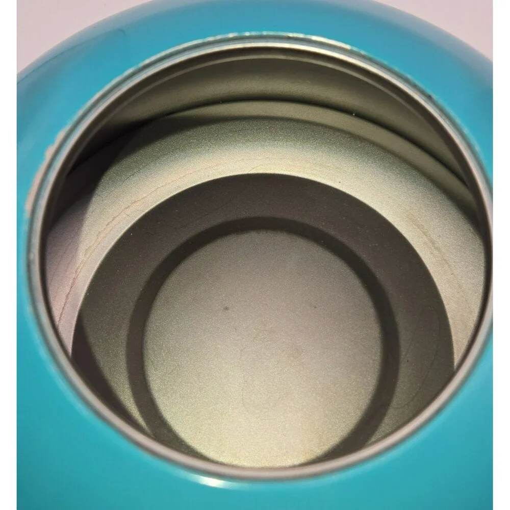 Vibrant Teal / Turquoise Whistling Tea Kettle – Stainless Steel Base (1.5–2 Qt)
